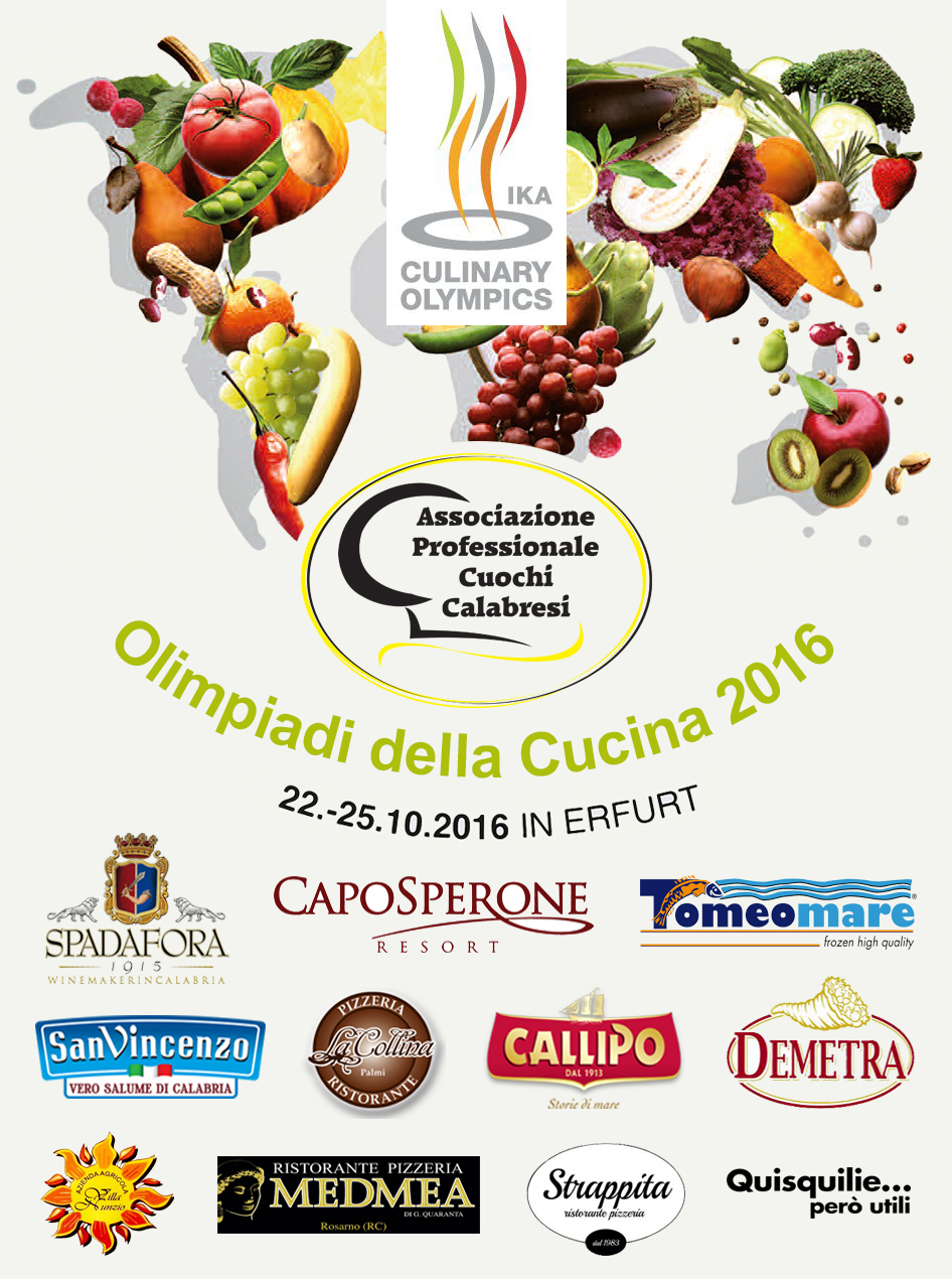 Il Team Calabria dell'Associazione Professionale Cuochi Calabresi alle Olimpiadi della Cucina 2016 - IKA 2016